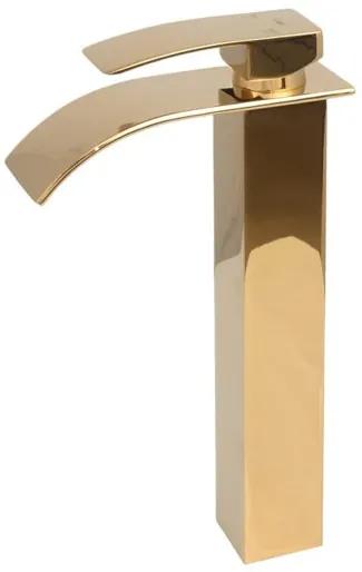 YOKA Niagara magasított fürdőszobai mosdó csaptelep - arany