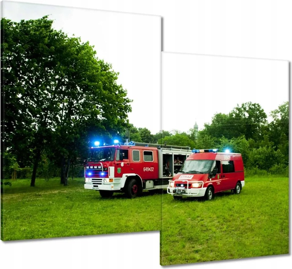 Vászonkép 80x70 Tűzoltóság