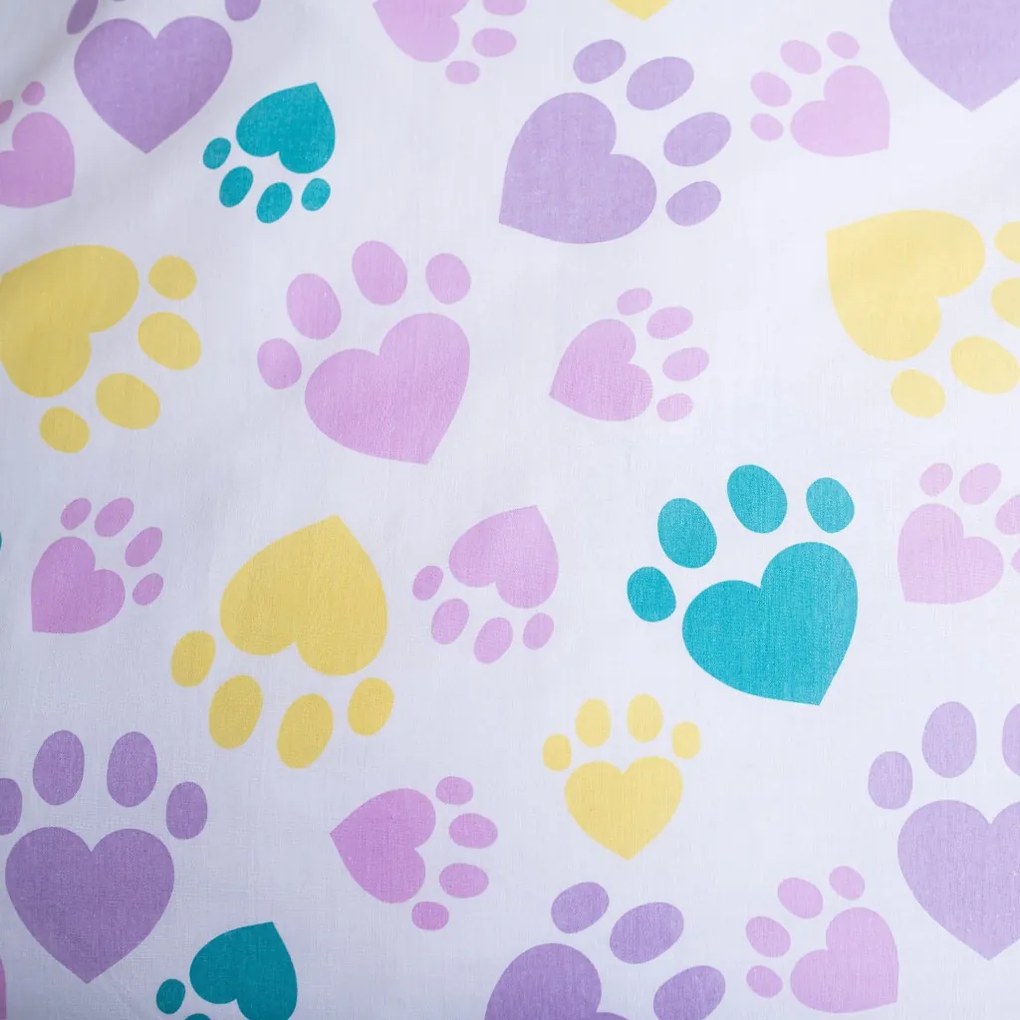 Cicás Heart Paw ágyneműhuzat 140×200cm, 70×90 cm