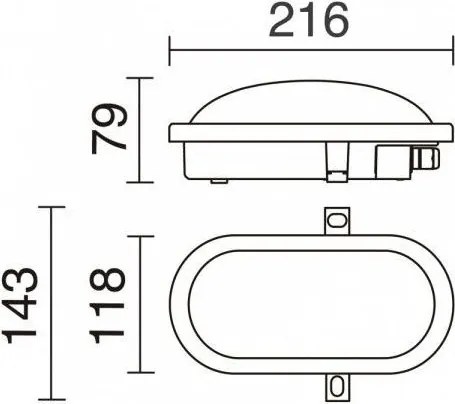 NOVOLUX 107J-L0212B-01 FAR Modern Kültéri Mennyezeti Lámpa Fehér LED IP54