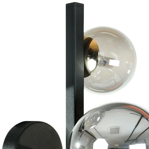 Zuma Line 1216 - SERENITY fali lámpa 3xG9/8W/230V fekete/füstös fekete