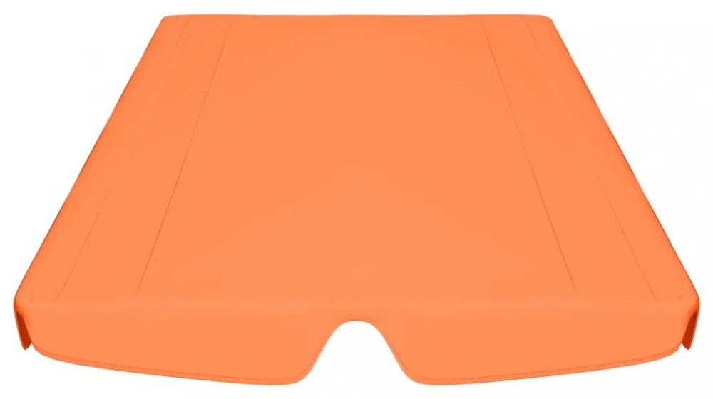 narancssárga csere ponyva kerti hintaágyhoz 188/168x145/110 cm