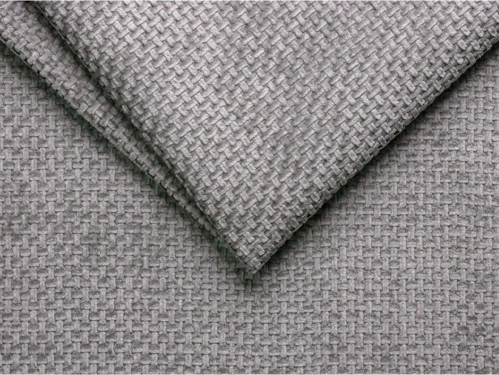 Szürke kárpitozott franciaágy ágytámla nélkül 180x200 cm Whale – Micadoni