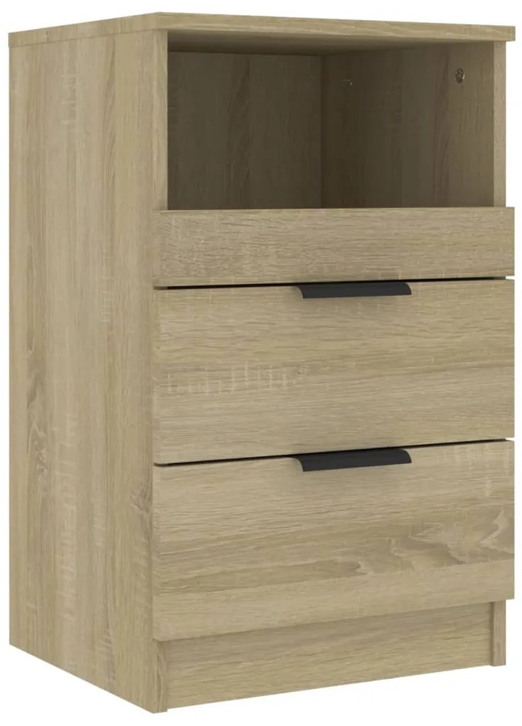 Sonoma tölgy színű szerelt fa éjjeliszekrény