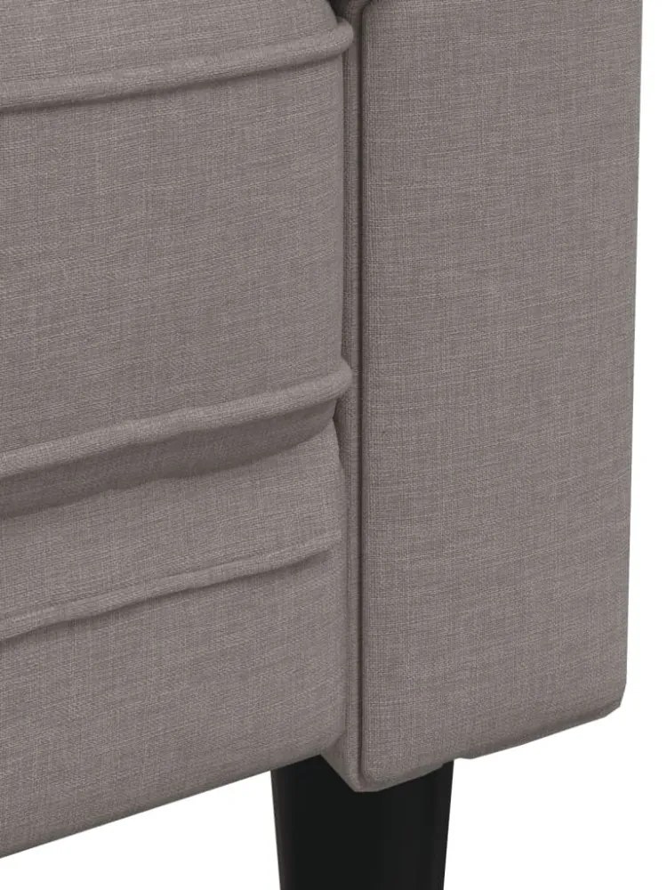 tópszínű 3 személyes szövet Chesterfield kanapé
