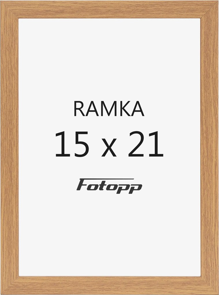 Képkeret 15x21cm A5 barna fotókeret