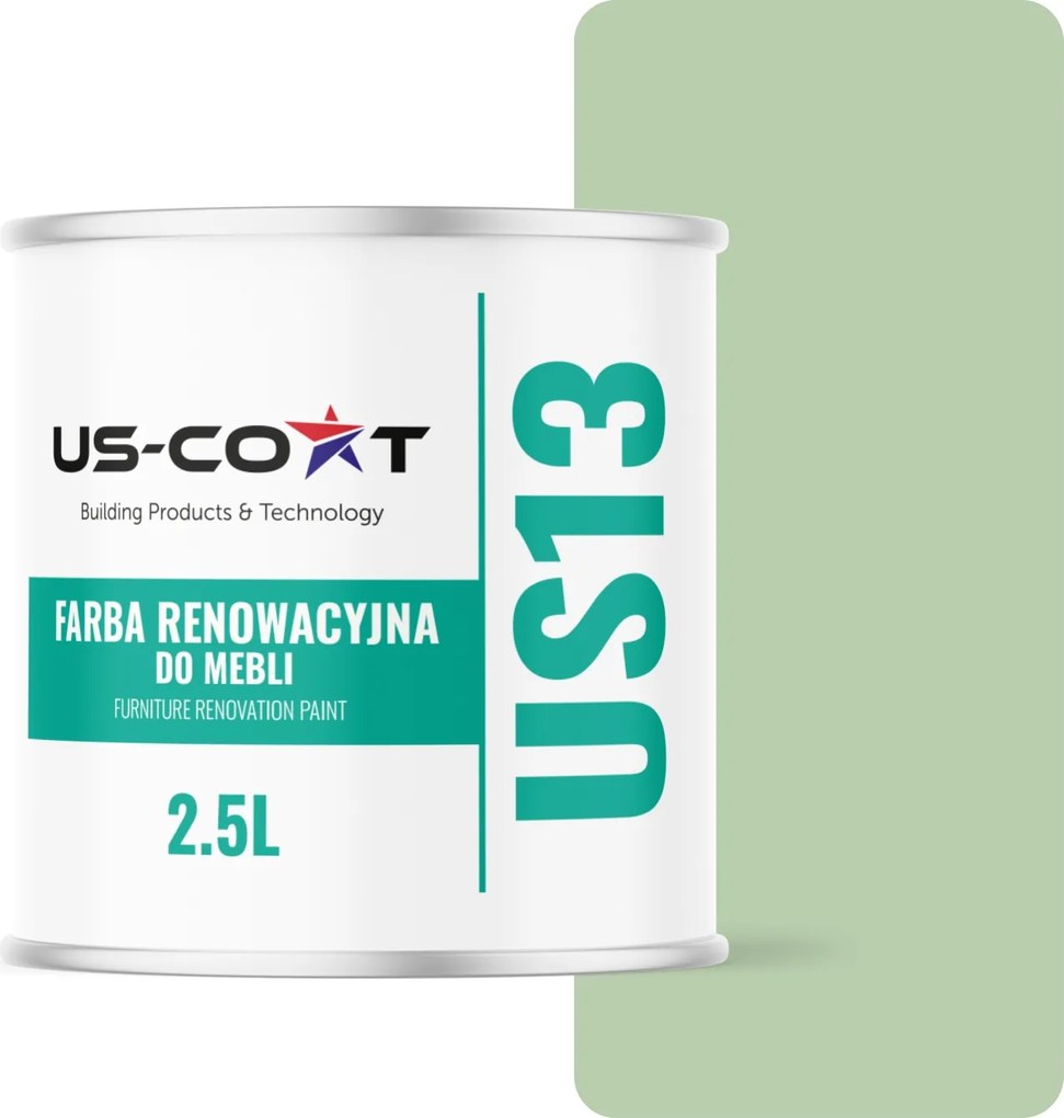 Konyhabútor Festék Szekrényfrontok Zöld Pasztell RAL6019 Matt 2,5L