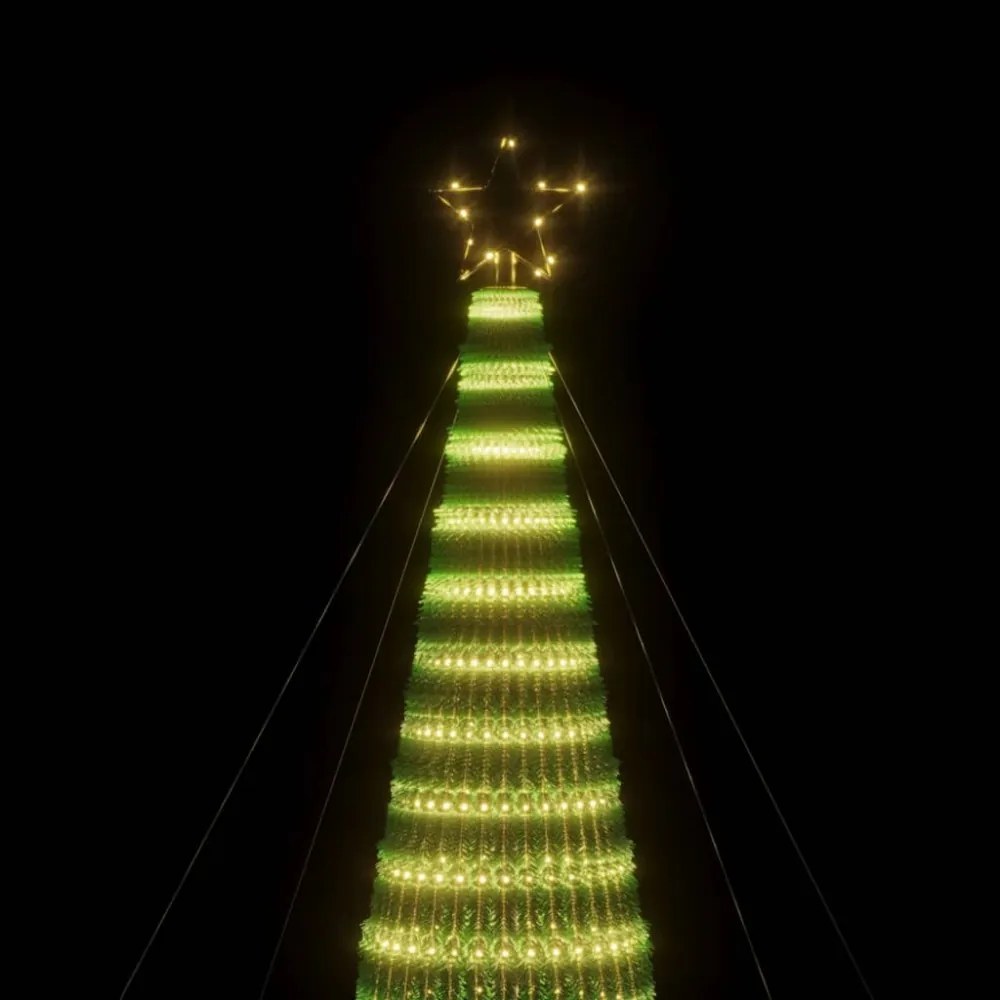 meleg fehér LED karácsonyfa 1544 LED 500 cm