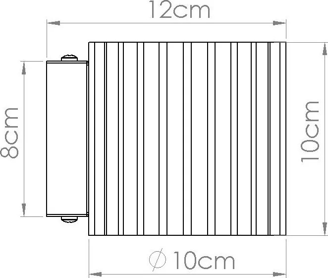 Krémszínű fali lámpa ø 10 cm Zora – Sollux