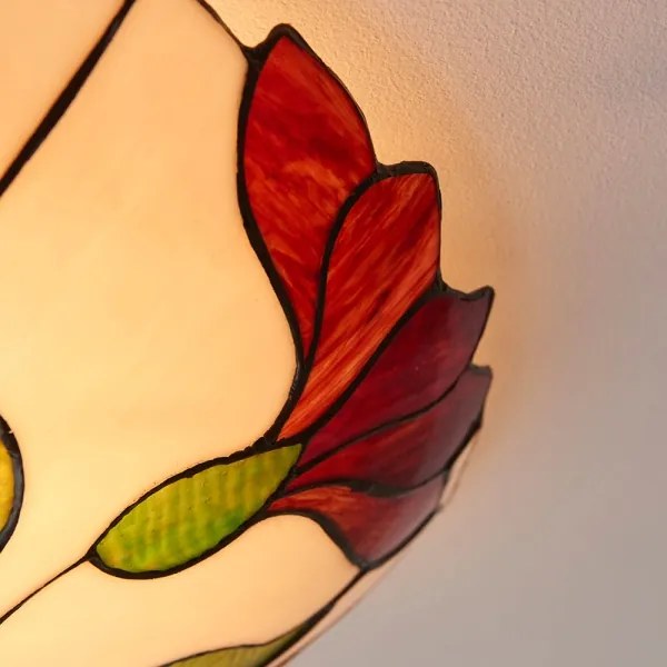 Endon 63960 - Tiffany BOTANICA mennyezeti lámpa, 2×E27, 60 W/izzónként, 230 V, átmérő: 45 cm