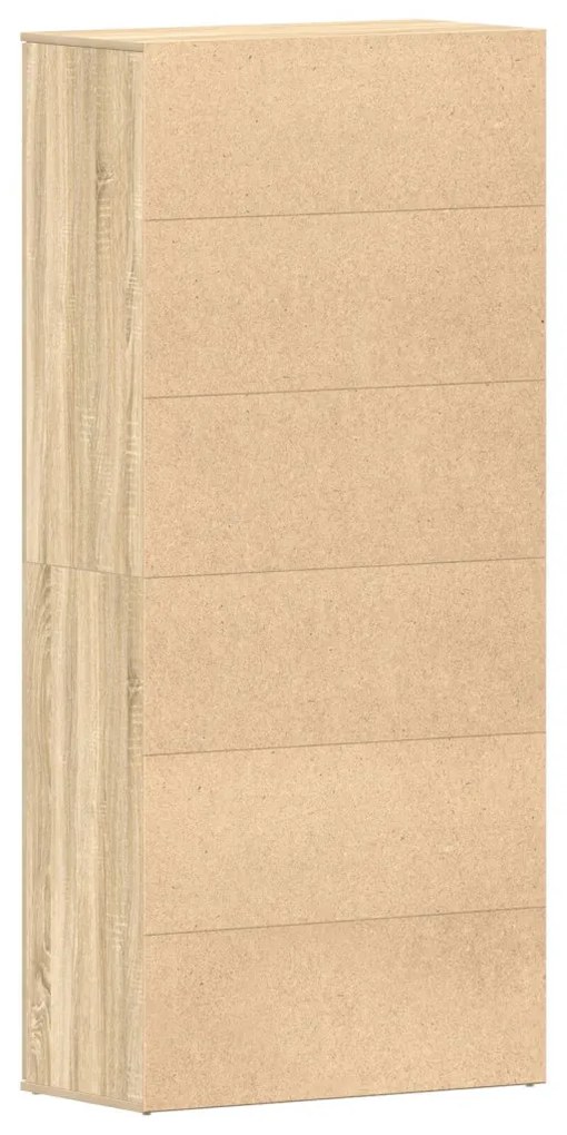 Cipőtartó Sonoma tölgy 80x39x180 cm Szerelt Fa