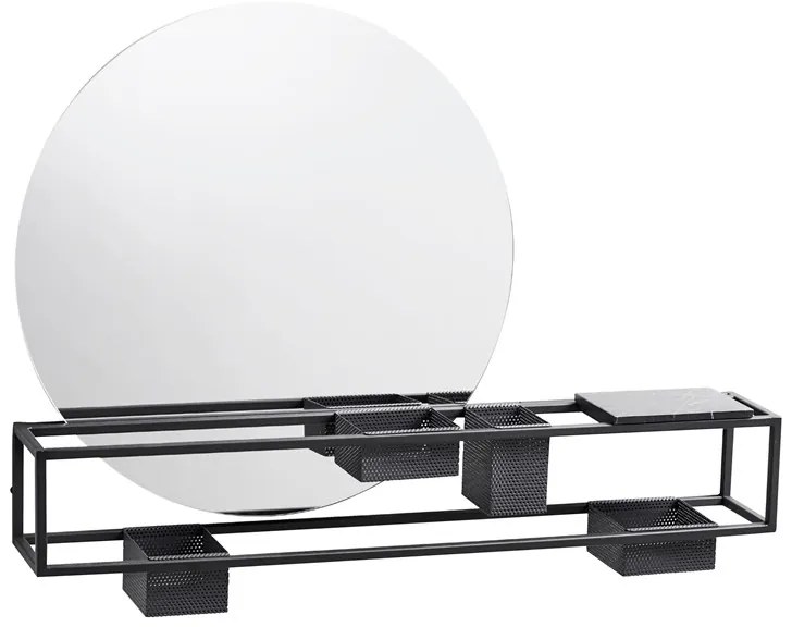 Tükrös polc rekeszekkel "Mirror Box" - Woud
