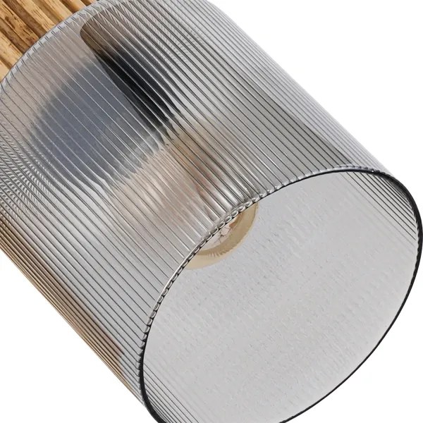 Brilagi - Spotlámpa HYGGE 2xE14/15W/230V fa/füstszínű