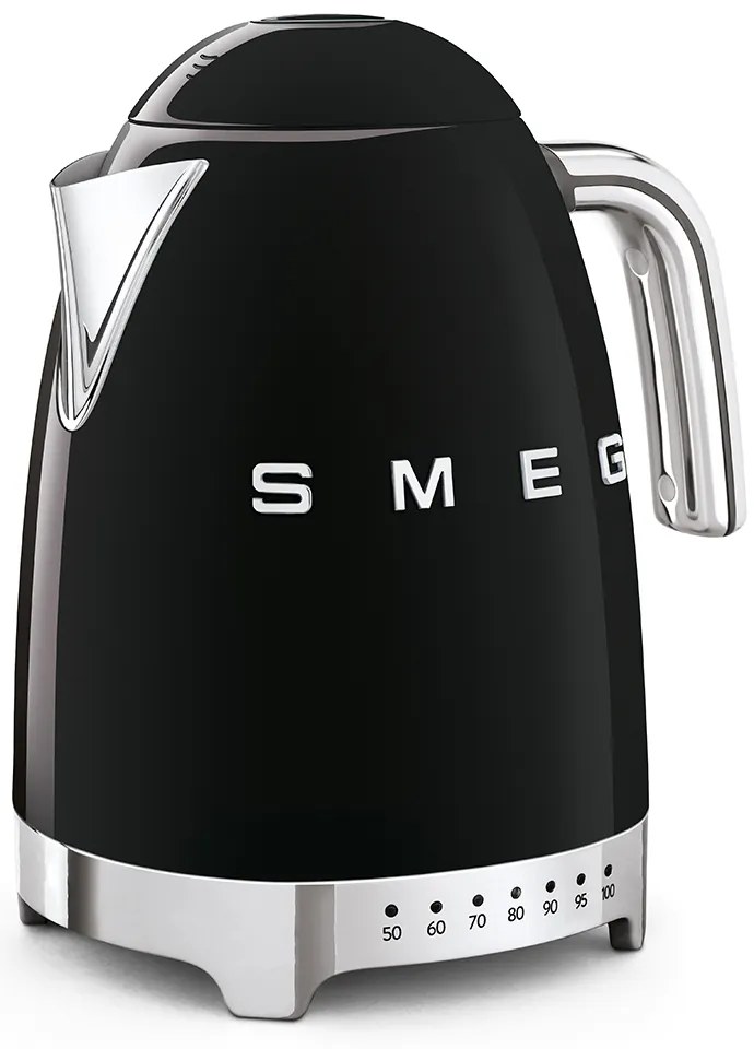 50's Retro Style vízforraló 1,7l LED indikátor fekete - SMEG
