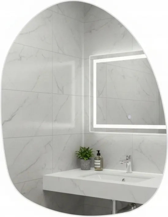 Dekorációs tükör szabálytalan alakú 47x36 cm