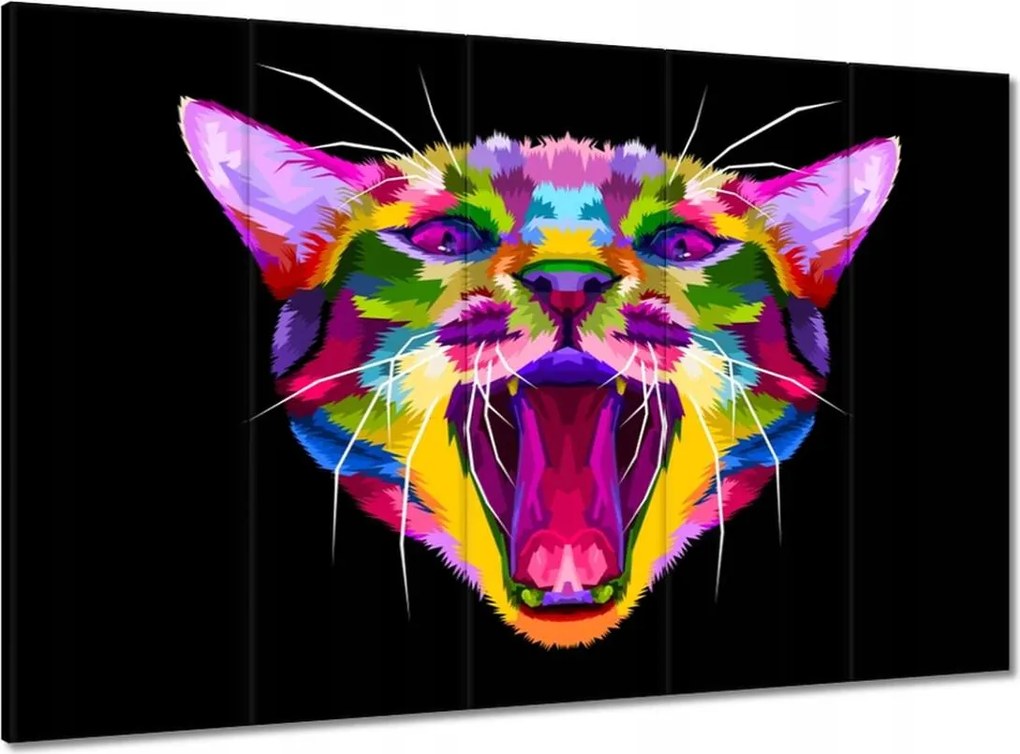 Vászonkép 100x70 Absztrakt macska