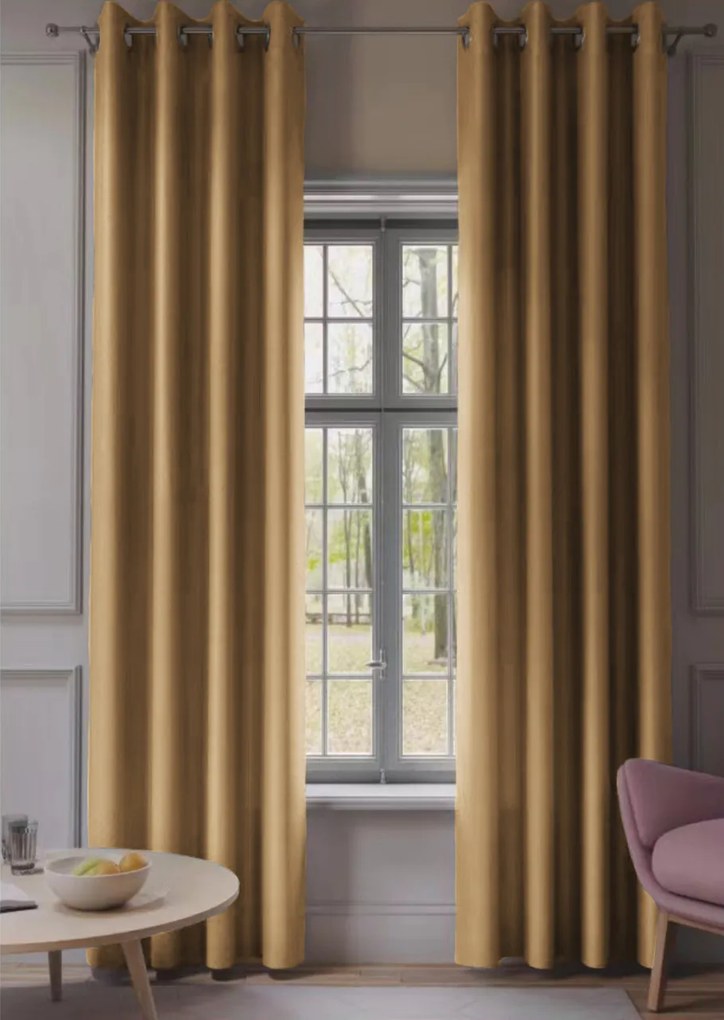 2x OXFORD sárga függöny 140x250 cm