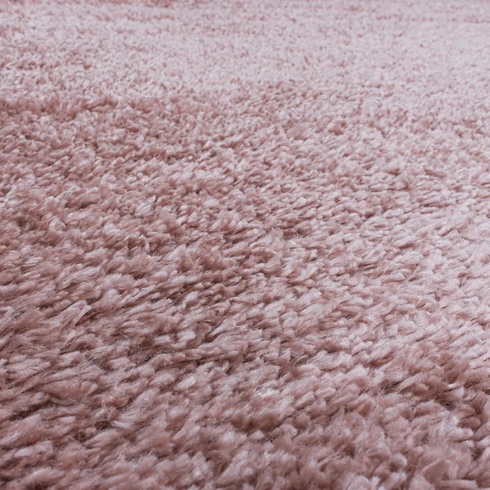 Rózsaszín kerek szőnyeg ø 120 cm Fluffy – Ayyildiz Carpets