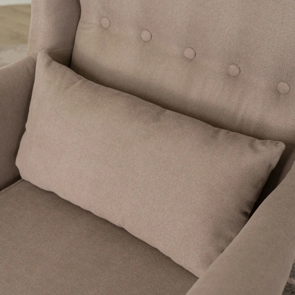 Fotel Wypoczynkowy EVAN 2 z Podnóżkiem Beżowy