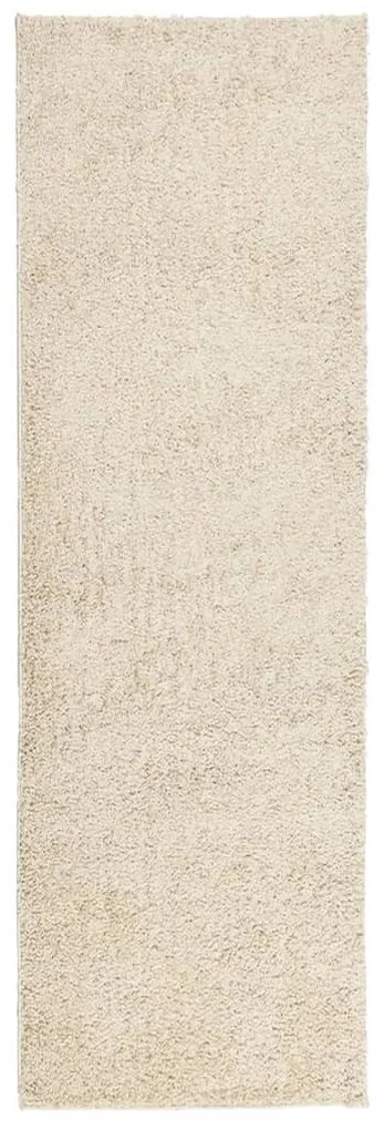 PAMPLONA arany magas szálú bolyhos modern szőnyeg 80 x 250 cm