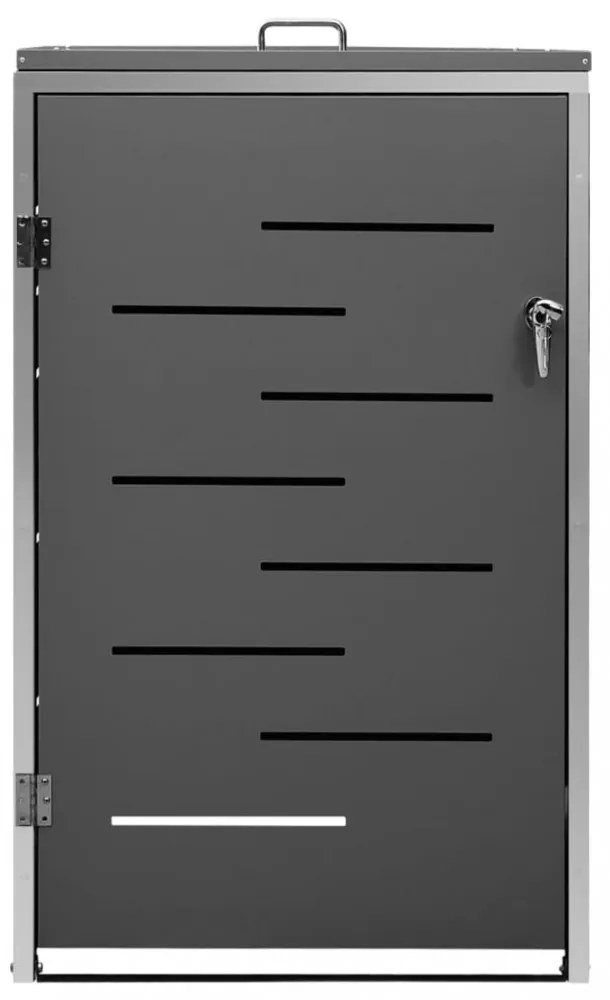 acél tároló gurítható szemeteskukához 69 x 77,5 x 112,5 cm