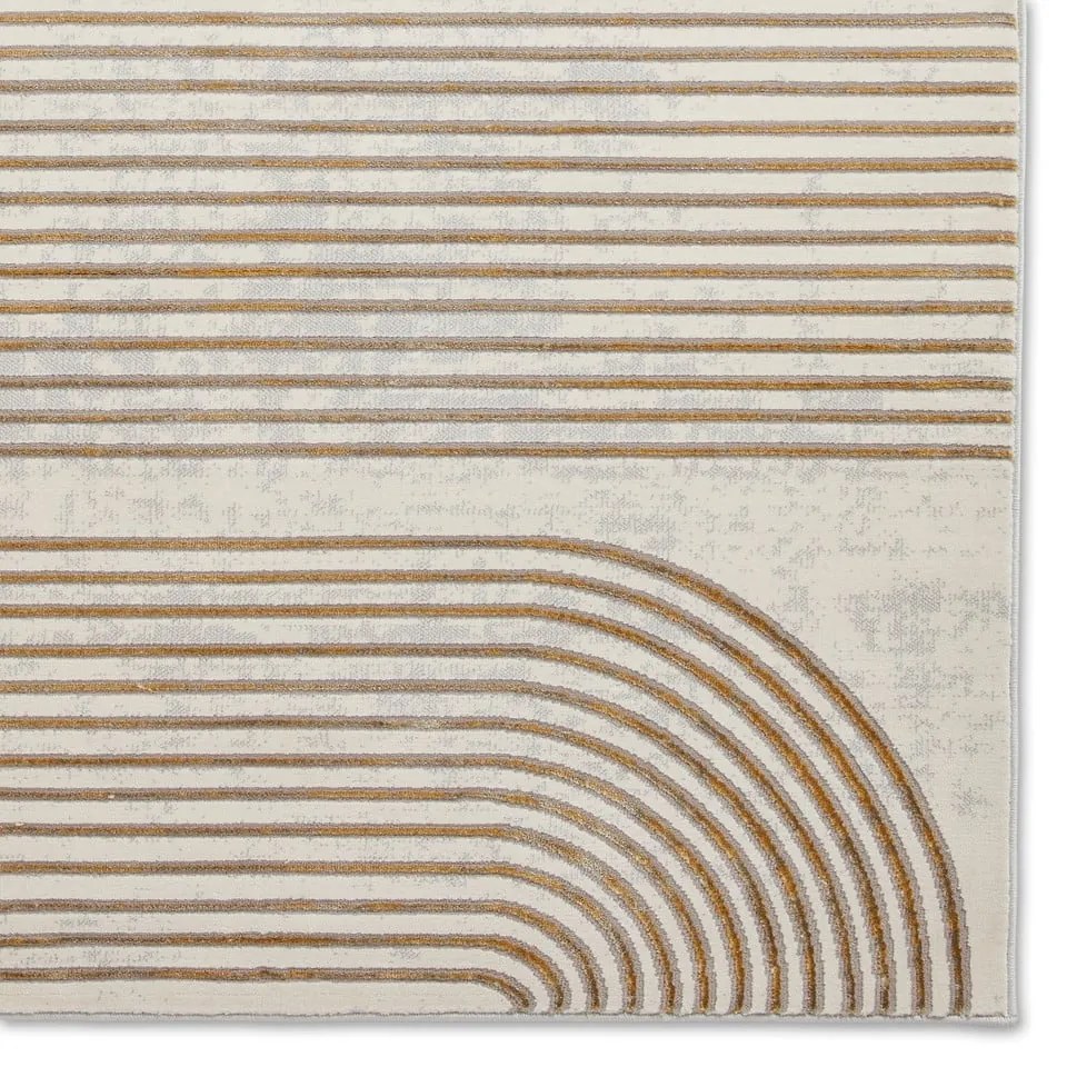 Világosszürke-aranyszínű szőnyeg 80x150 cm Apollo – Think Rugs