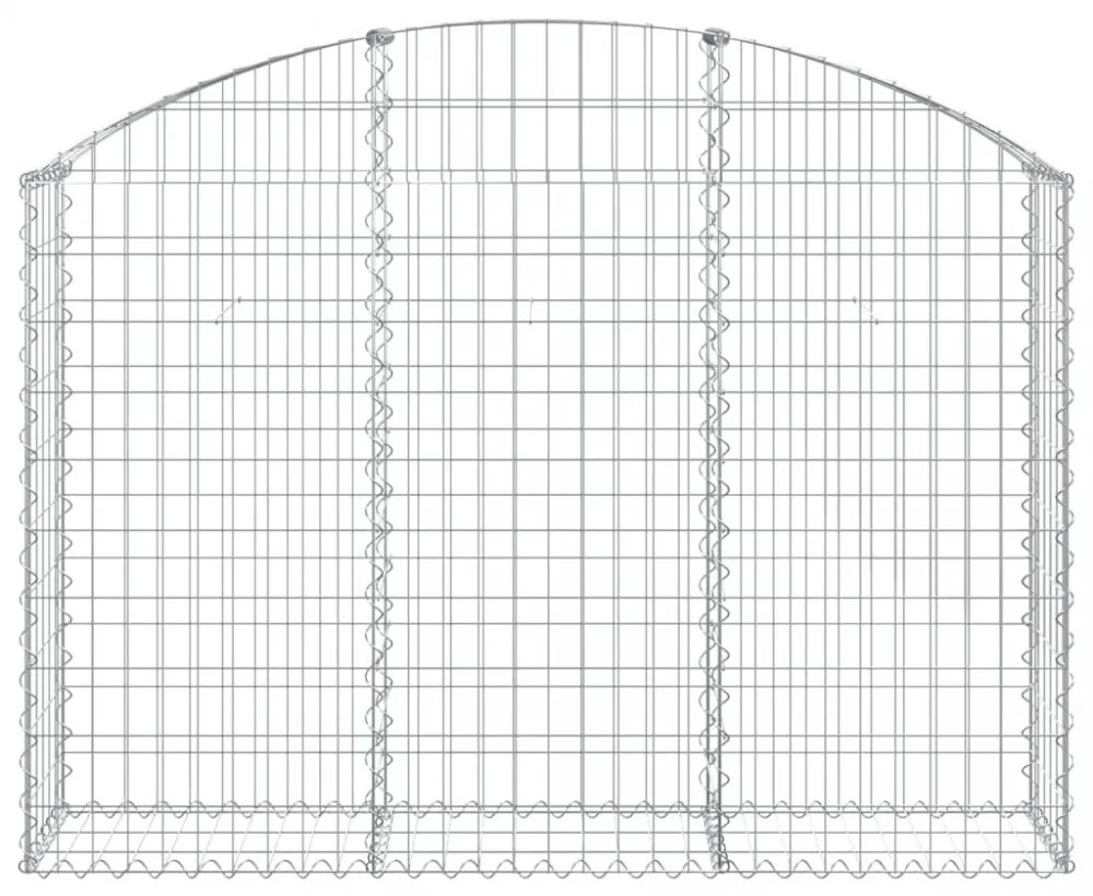 íves horganyzott vas gabion kosár 150x30x100/120 cm