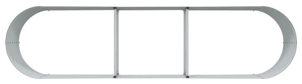 Kerti magaságyás Barna 320 x 80 x 44 cm Acél