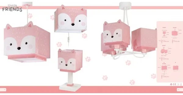 Dalber 64581 - Gyereklámpa LITTLE FOX 1xE14/40W/230V