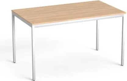 Általános asztal fémlábbal, 75x130 cm, MAYAH Freedom SV-38, tölgy (IBXA38T)