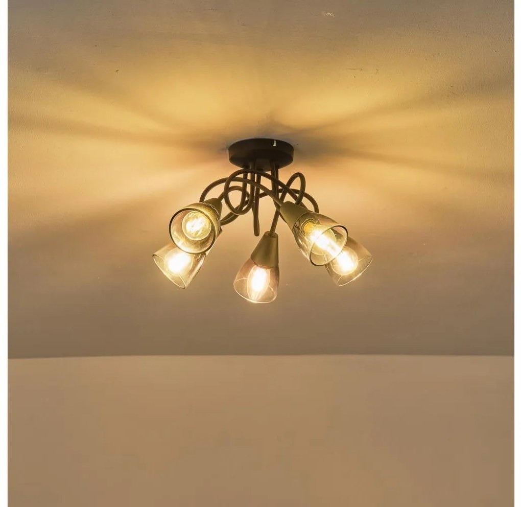 Felületre szerelhető csillár  CLASSY 5xE14/7W/230V