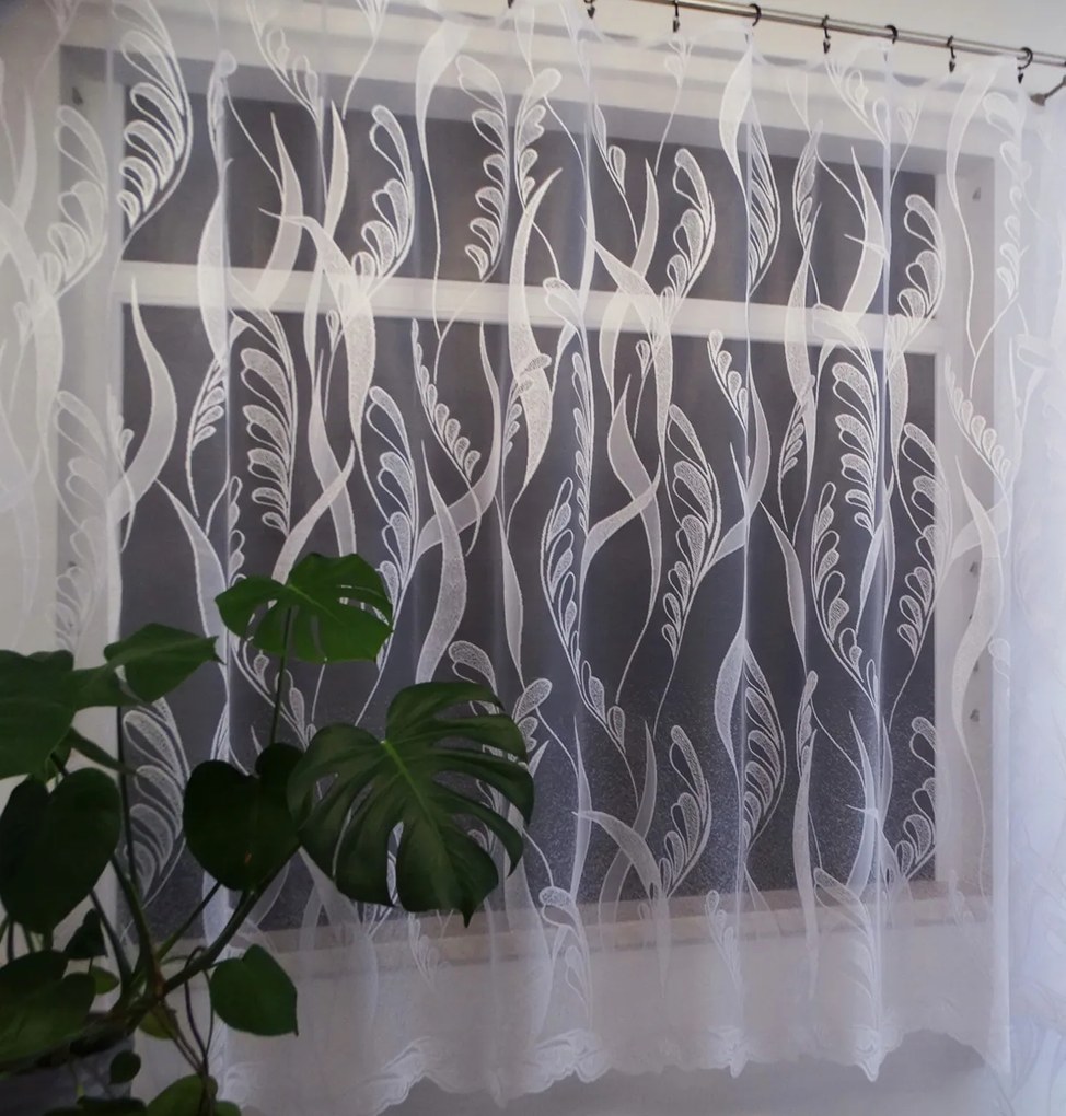 Mg Függöny 125/091 Fehér 360x180cm Kész Szalaggal K