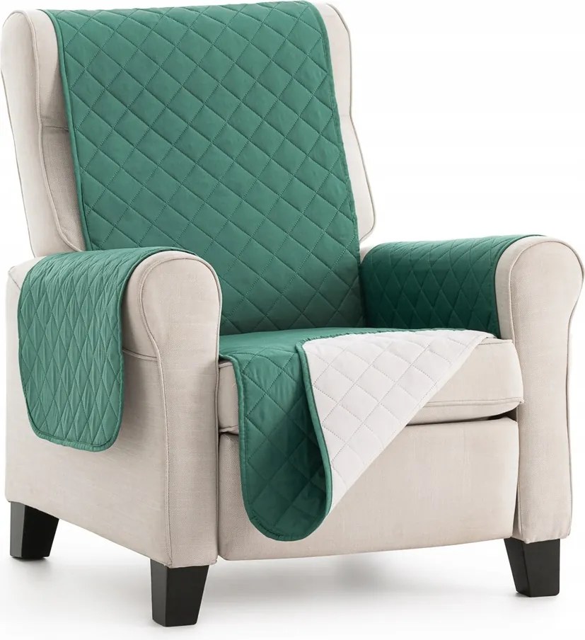 Üléshuzat kétoldalas steppelt ágytakaró üvegzöld Bézs