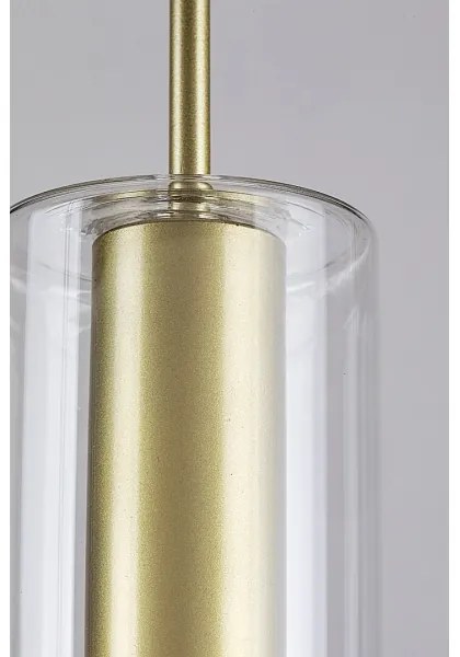 Rabalux 72050 - Csillár zsinóron ESTA 1xE27/40W/230V átlátszó/arany