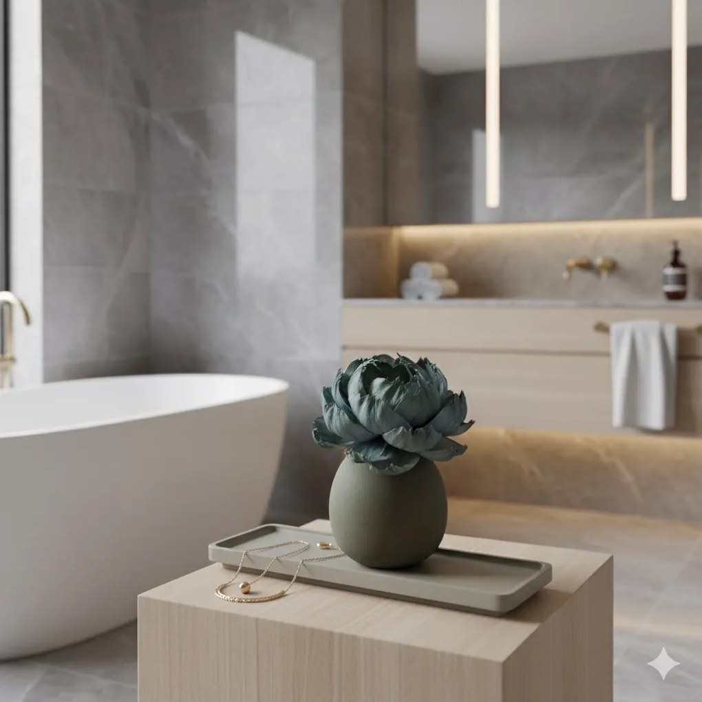 LEONI dizájner diffúzor tálcával, sötétzöld - ANOQ