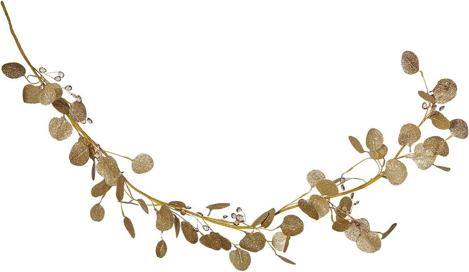 FLORISTA eukaliptusz girland gyöngyökkel, arany