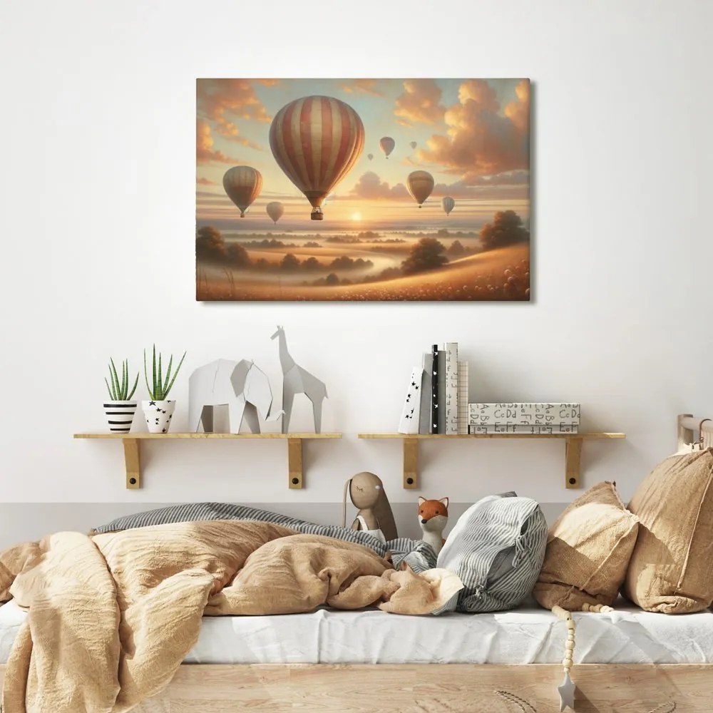 Kép ballonok az esti csendben