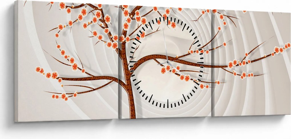 Kép - Fa a végtelenben (órával) (90x30 cm)