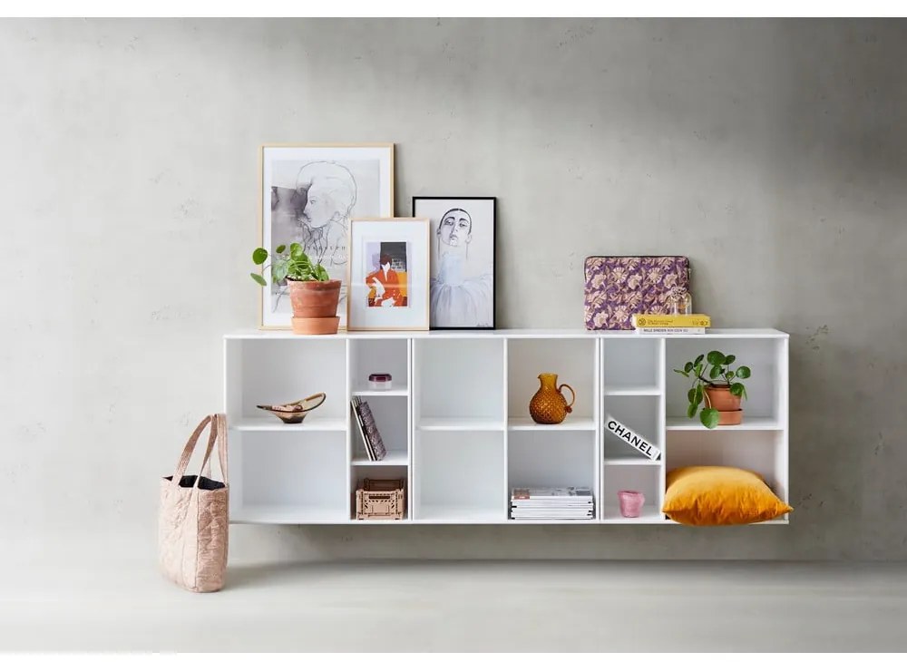 Fehér fali könyvespolc Hammel Mistral Kubus