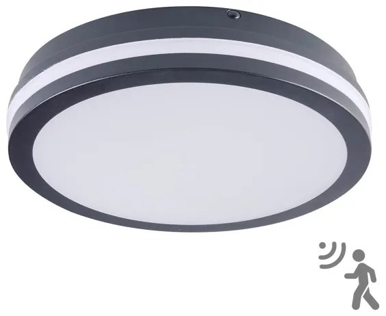 Brilagi - BENE LED kültéri lámpa érzékelővel, LED/24W/230V, átm. 26 cm, IP54