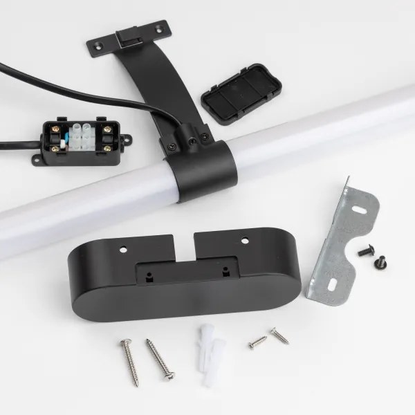 Brilagi - TUBEO LED fürdőszobai tükörvilágítás 8W/230V 60 cm IP44 fekete