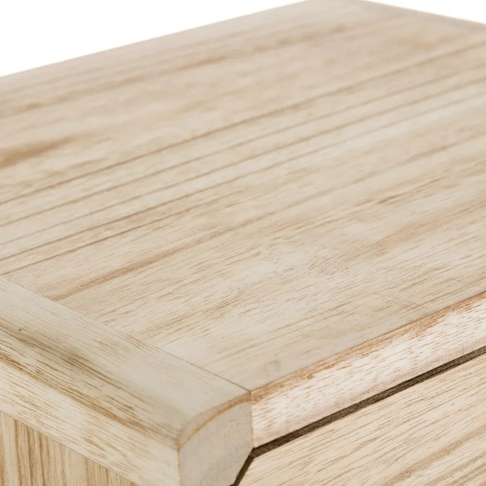 Natúr színű egzotikus fa éjjeliszekrény Natural Way – Casa Selección