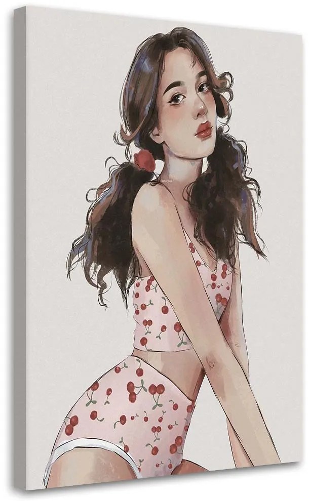 Gario Vászonkép Cherry készlet - Vivian Lihonde Méret: 60 x 90 cm