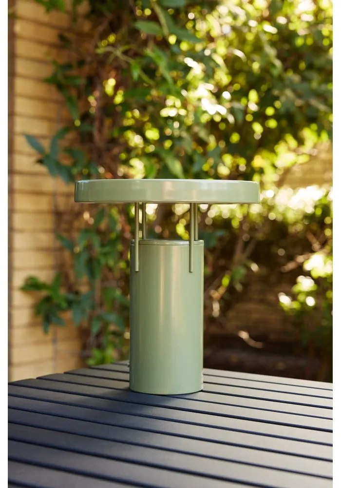 Zöld LED dimmelhető asztali lámpa fém búrával (magasság 28 cm) BringMe – Hübsch