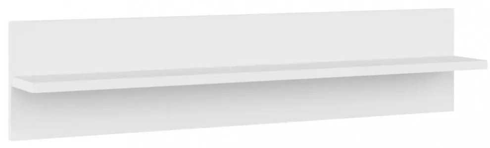 4 db fehér forgácslap fali polc 80 x 11,5 x 18 cm