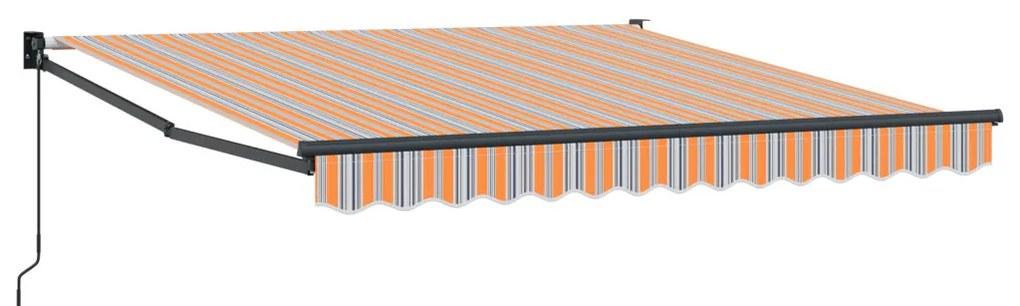 Manuálisan Behúzható Napellenző Többszínű Csík 350x250 cm