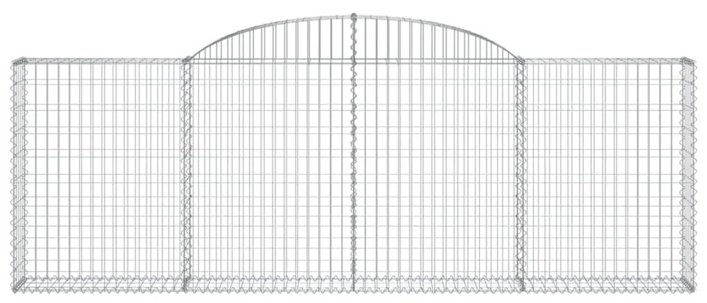 20 db íves horganyzott vas gabion kosár 300 x 30 x 100/120 cm