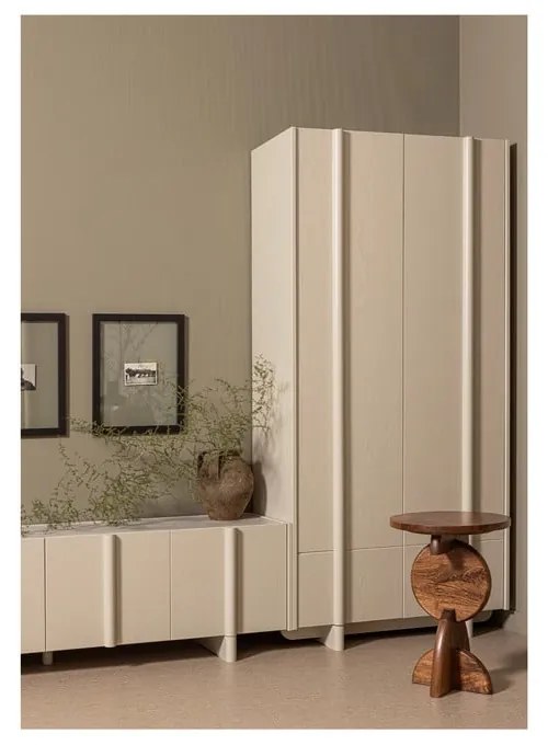 Krémszínű borovi fenyő moduláris TV-állvány 200x53 cm Basu – WOOOD