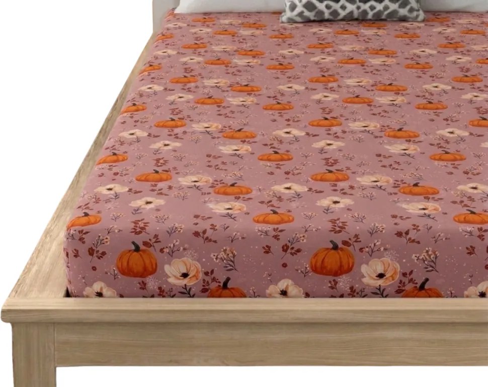 Mikroszálas lepedő PUMPKINS ROSAVIE ódivatú rózsaszín 180x200 cm