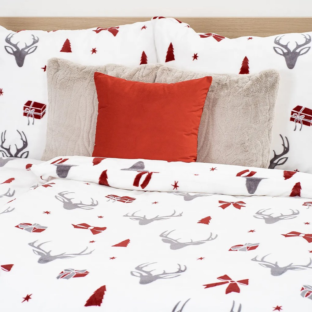 4Home  Stag & Bows mikroflanel ágyneműhuzat, 140 x 200 cm, 70 x 90 cm, 140 x 200 cm, 70 x 90 cm